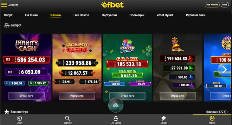 efbet jackpots